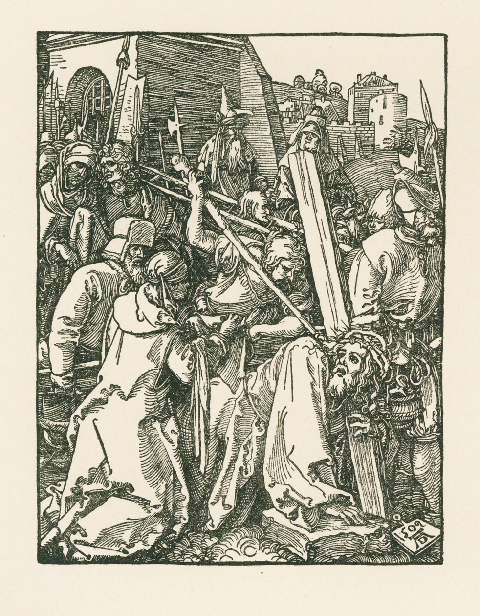 Christus draagt het kruis door Albrecht Dürer or Duerer