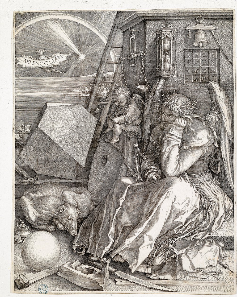 Melancholia I door Albrecht Dürer