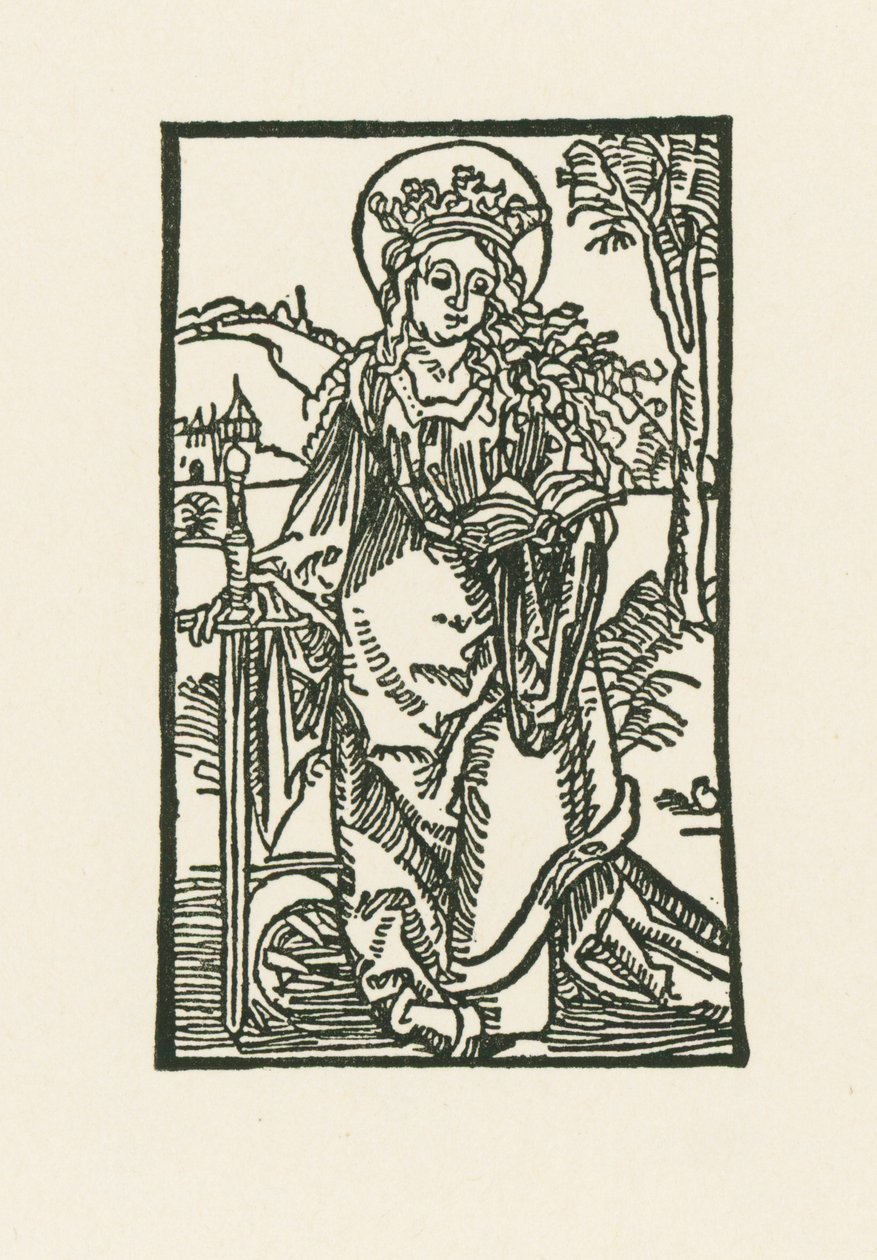 Sint-Katelijne door Albrecht Dürer or Duerer