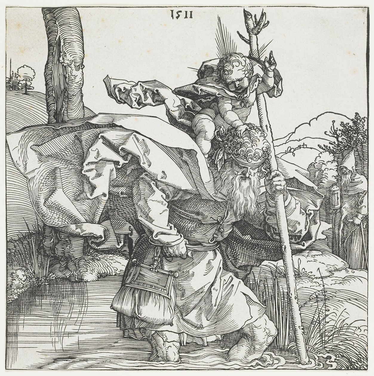 Sint Christoffel door Albrecht Dürer