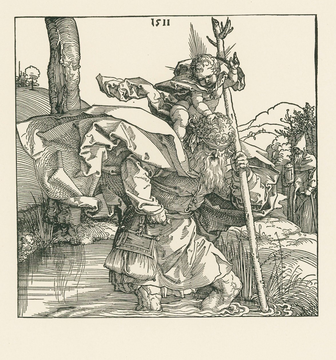 Sint Christoffel door Albrecht Dürer or Duerer