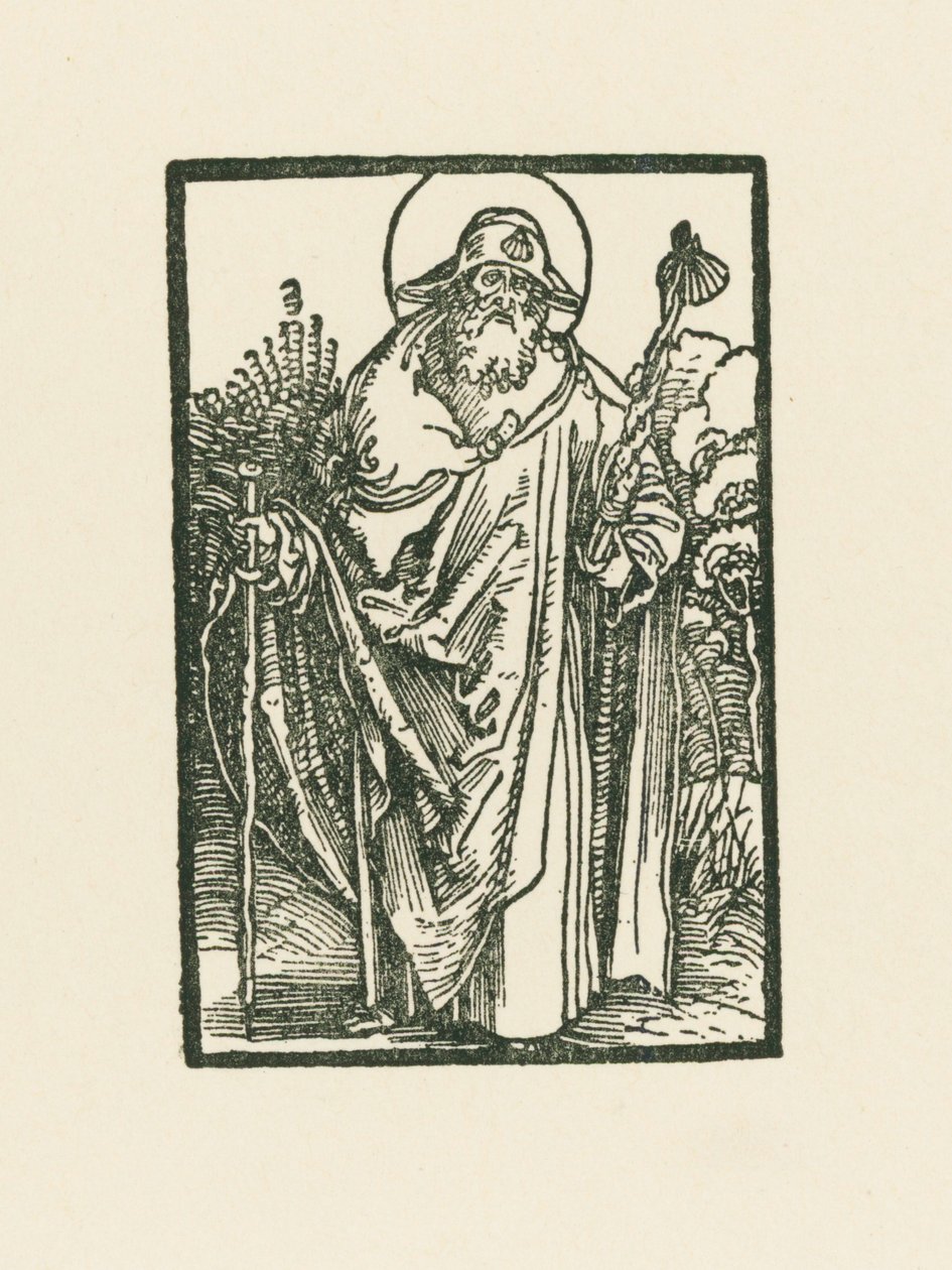 Sint Jakobus de Grote door Albrecht Dürer or Duerer