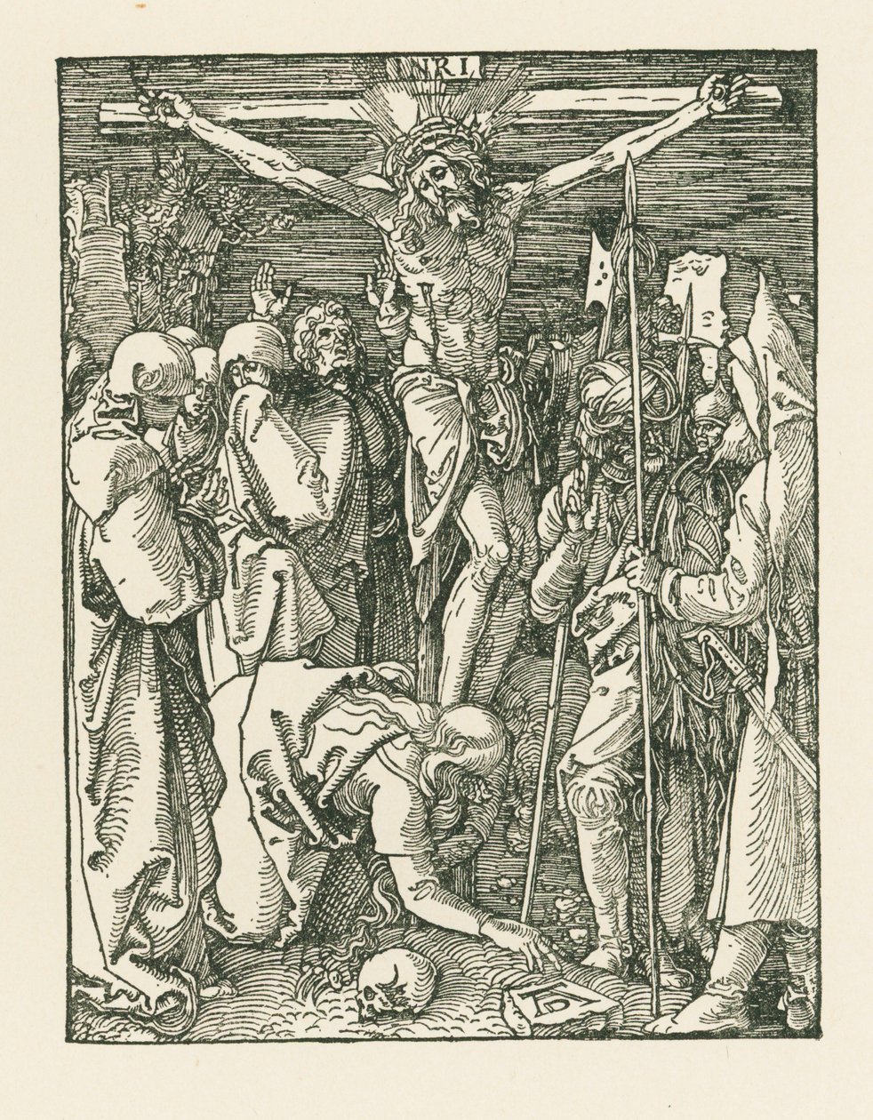 De kruisiging, c.1509 (houtsnede) door Albrecht Dürer or Duerer