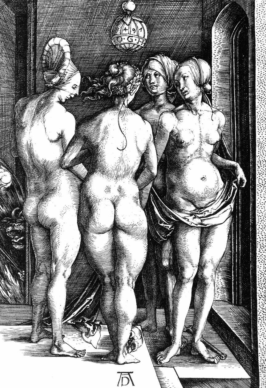 De vier heksen door Albrecht Dürer or Duerer
