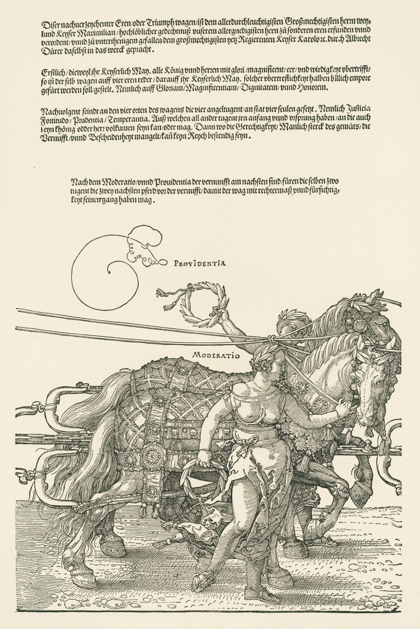 De grote triomfwagen door Albrecht Dürer or Duerer