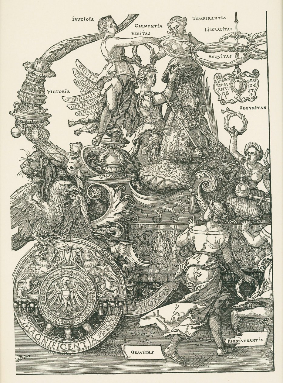 De grote triomfwagen door Albrecht Dürer or Duerer