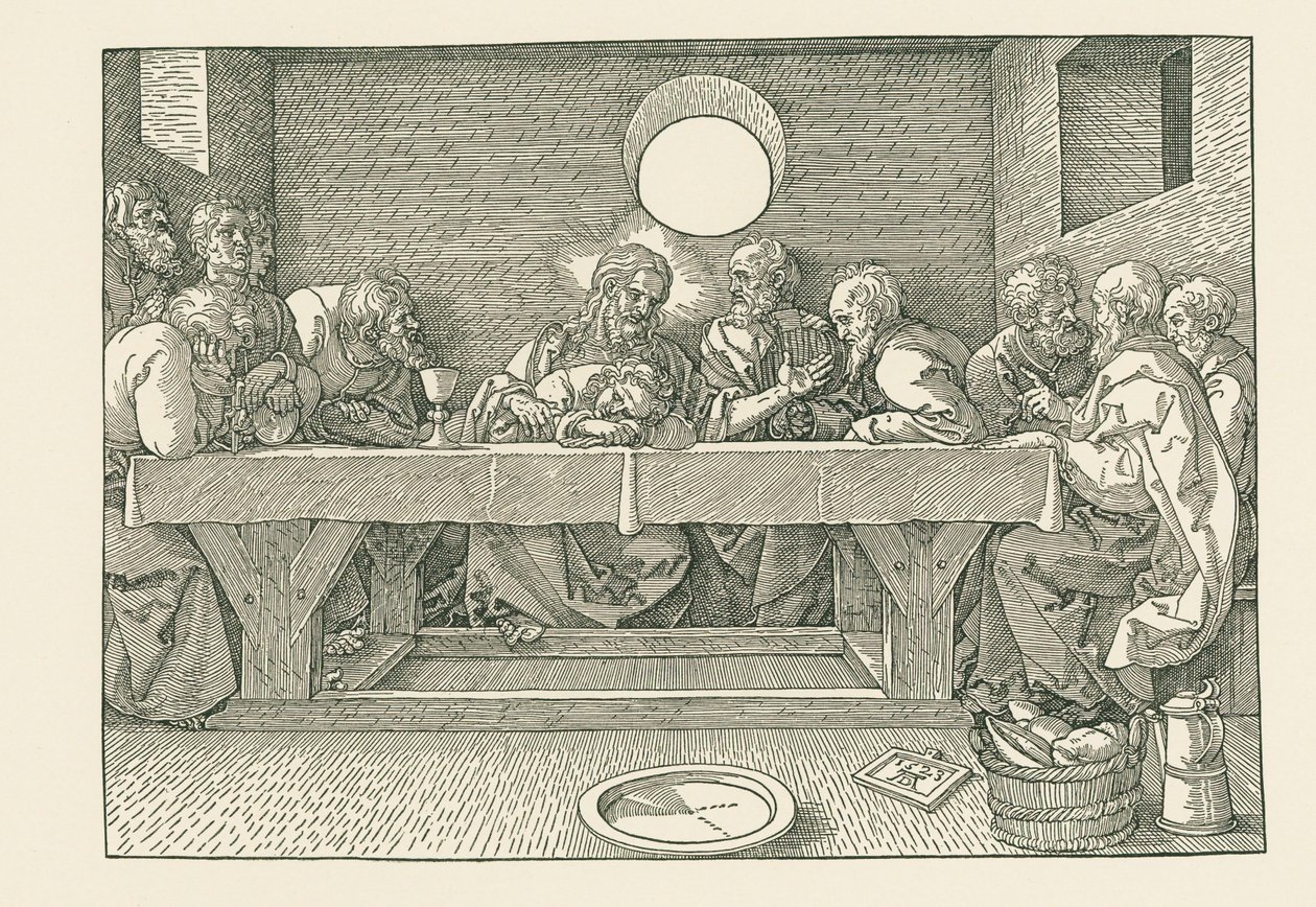 Het laatste avondmaal door Albrecht Dürer or Duerer