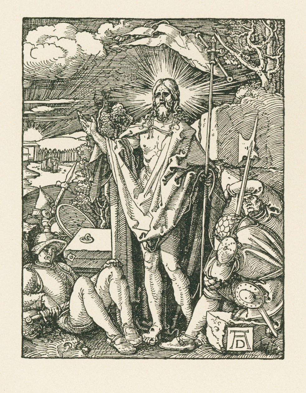 De wederopstanding, ca. 1510 (houtsnede) door Albrecht Dürer or Duerer