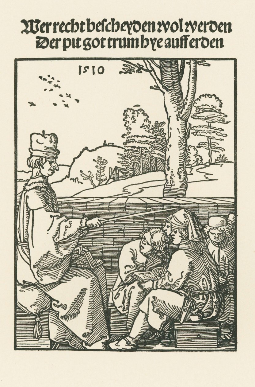 De schoolmeester door Albrecht Dürer or Duerer