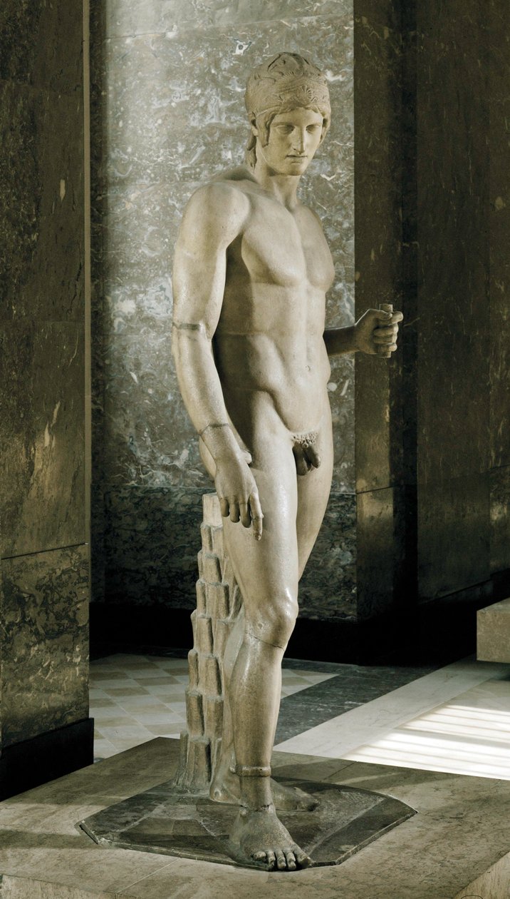 Ares, genaamd Mars Borghese ... door Alcamenes Alcamenes