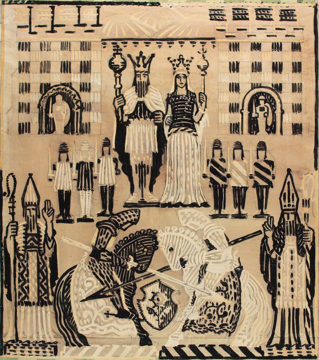 Koninklijk Steekspel, maart 1928 door Alec Hunter