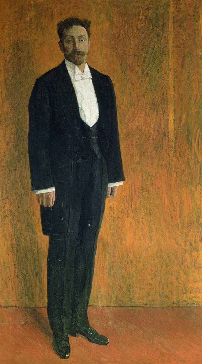 Portret van Alexander Skryabin (1872-1915) door Aleksandr Jakovlevic Golovin