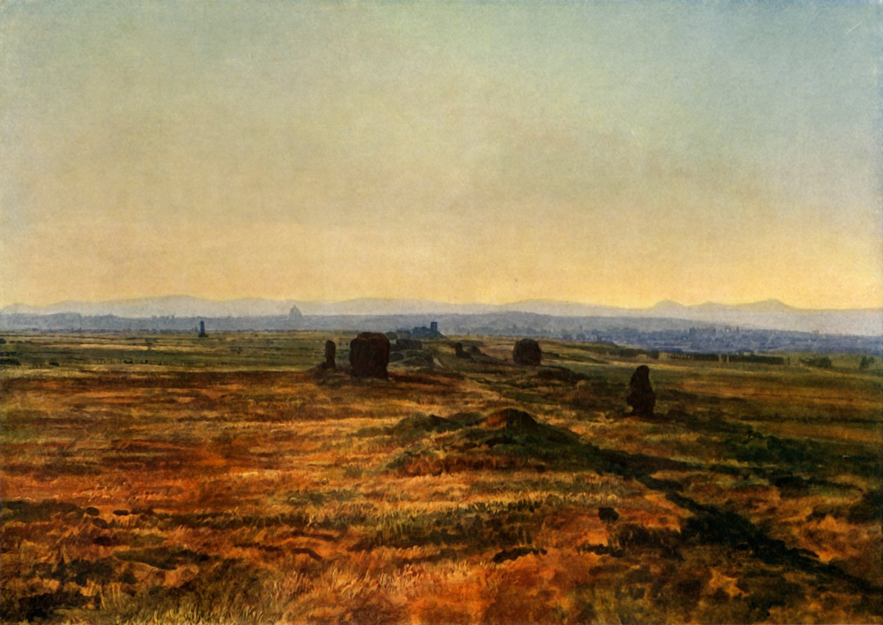 De Via Appia bij zonsondergang, 1845, 1965 door Aleksandr Ivanov