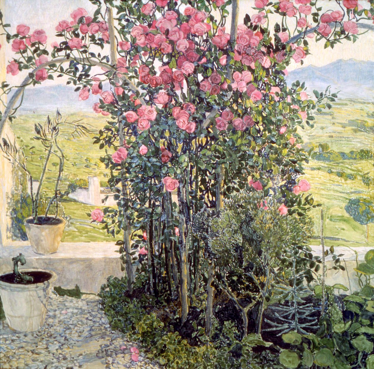 De vallei in Umbrië, 1910s door Aleksandr Jakovlevic Golovin