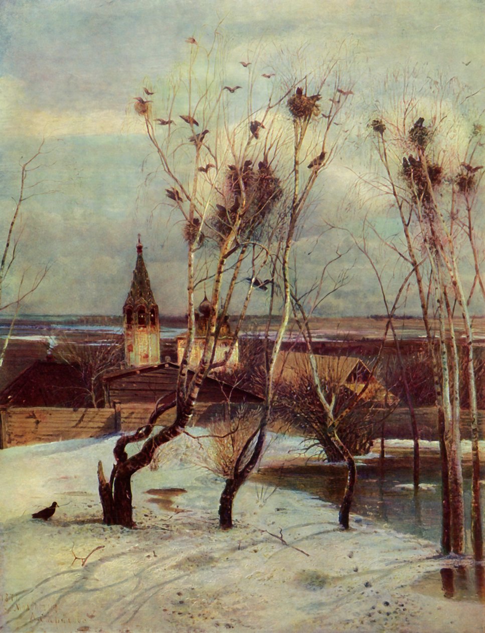 De raven zijn gearriveerd, 1871, 1965 door Aleksey Savrasov