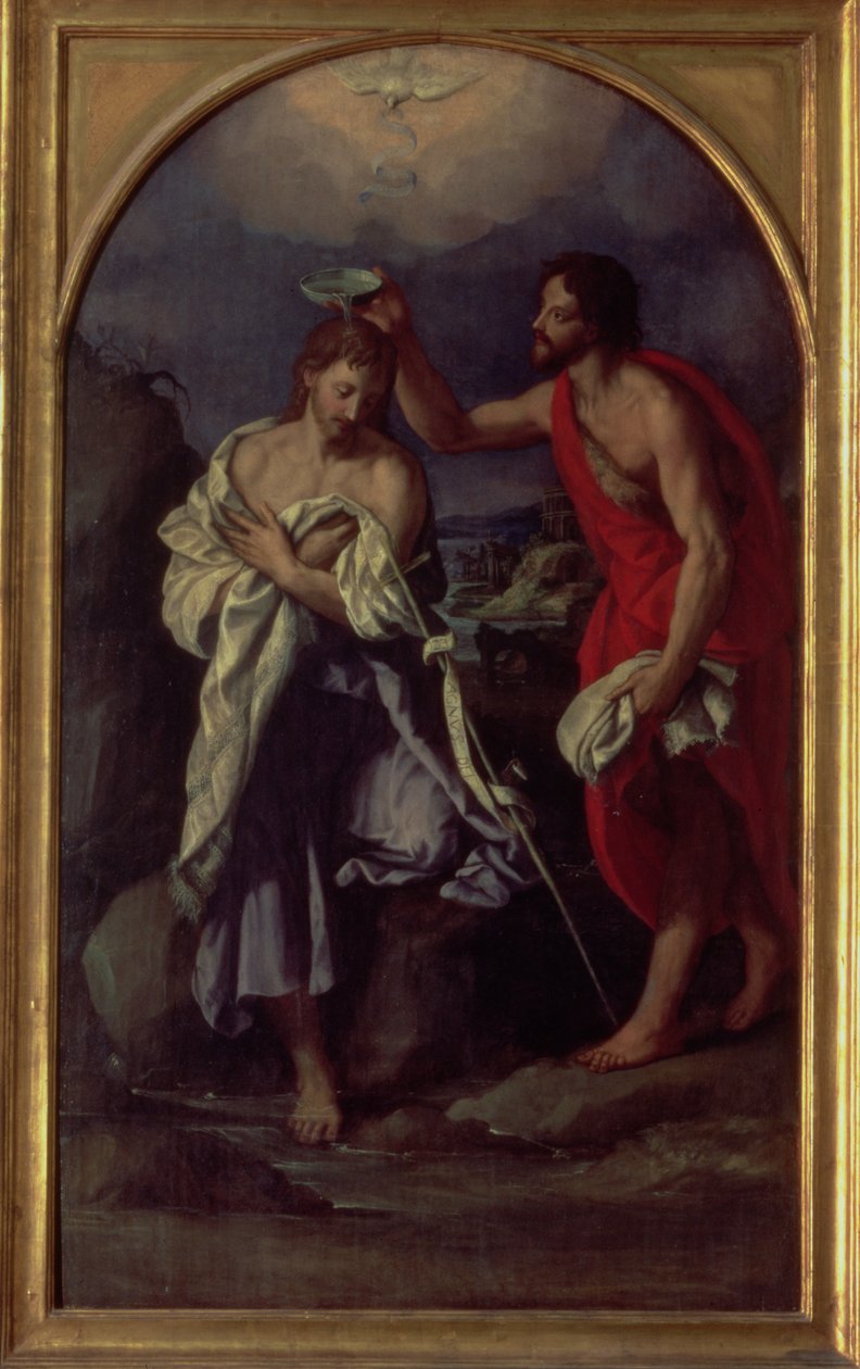 De doop van Christus door Alessandro Allori