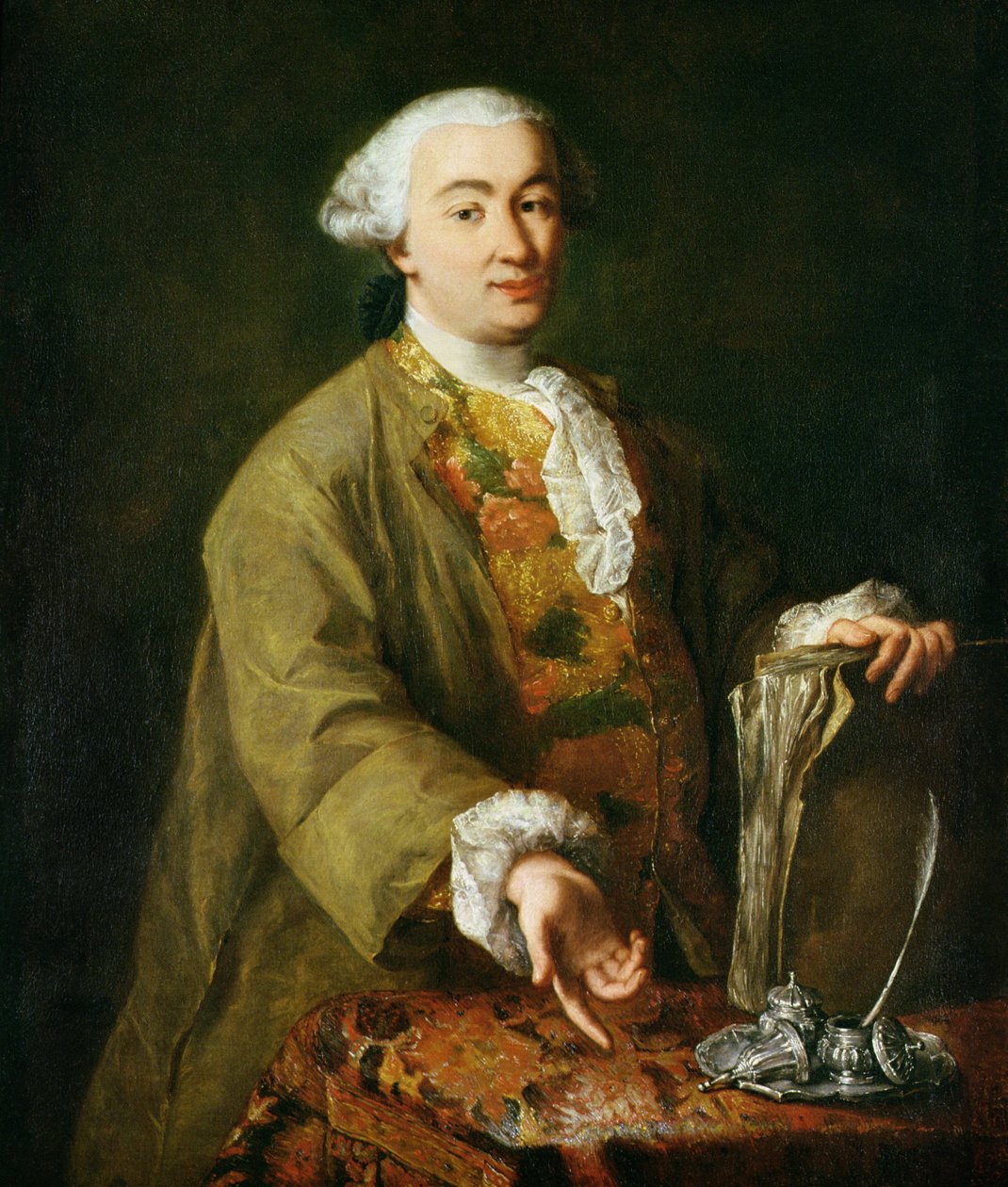 Portret van Carlo Goldoni door Alessandro Longhi