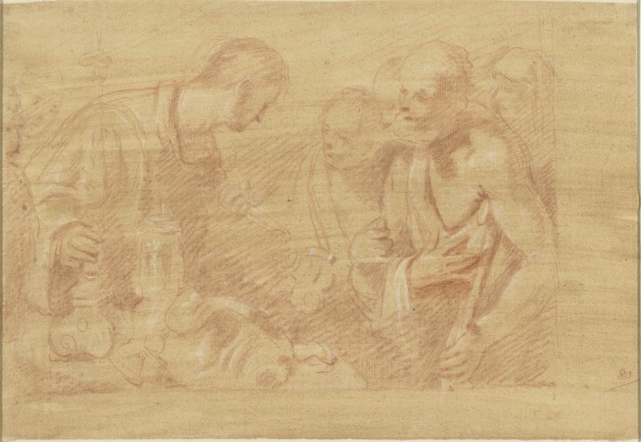 H. Laurentius en de armen door Alessandro Casolani