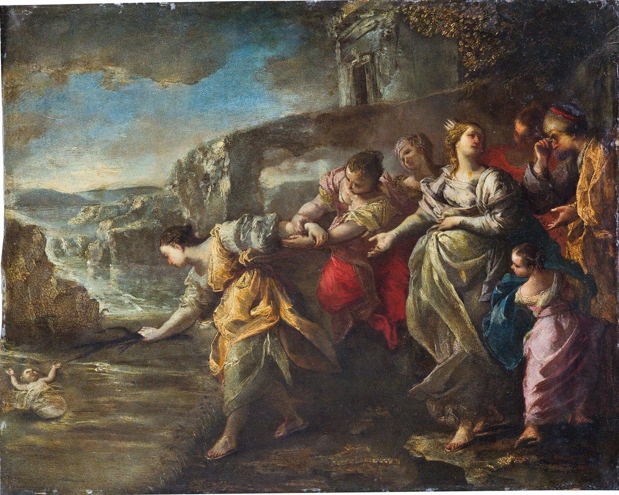 De Vondst van Mozes door Alessandro Gherardini