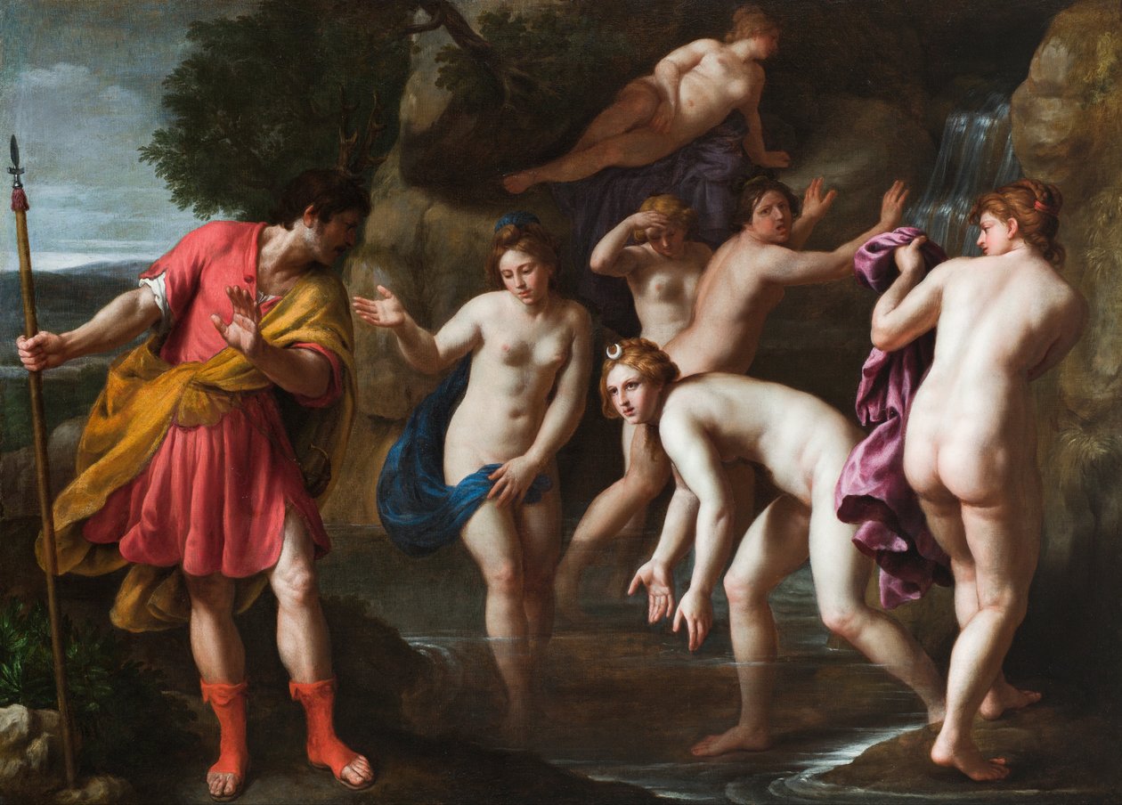 Diana en Actaeon door Alessandro Turchi