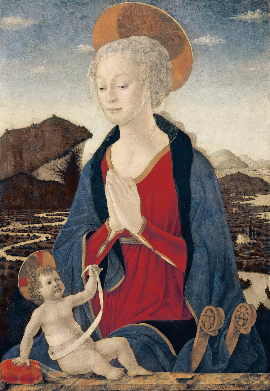 Madonna met Kind door Alessio Baldovinetti