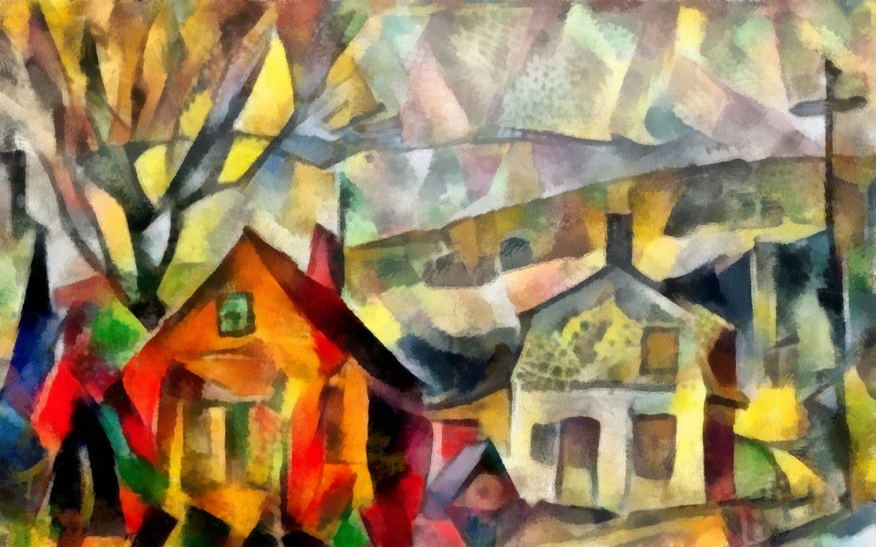 herfstlandschap #2 door Alex Caminker