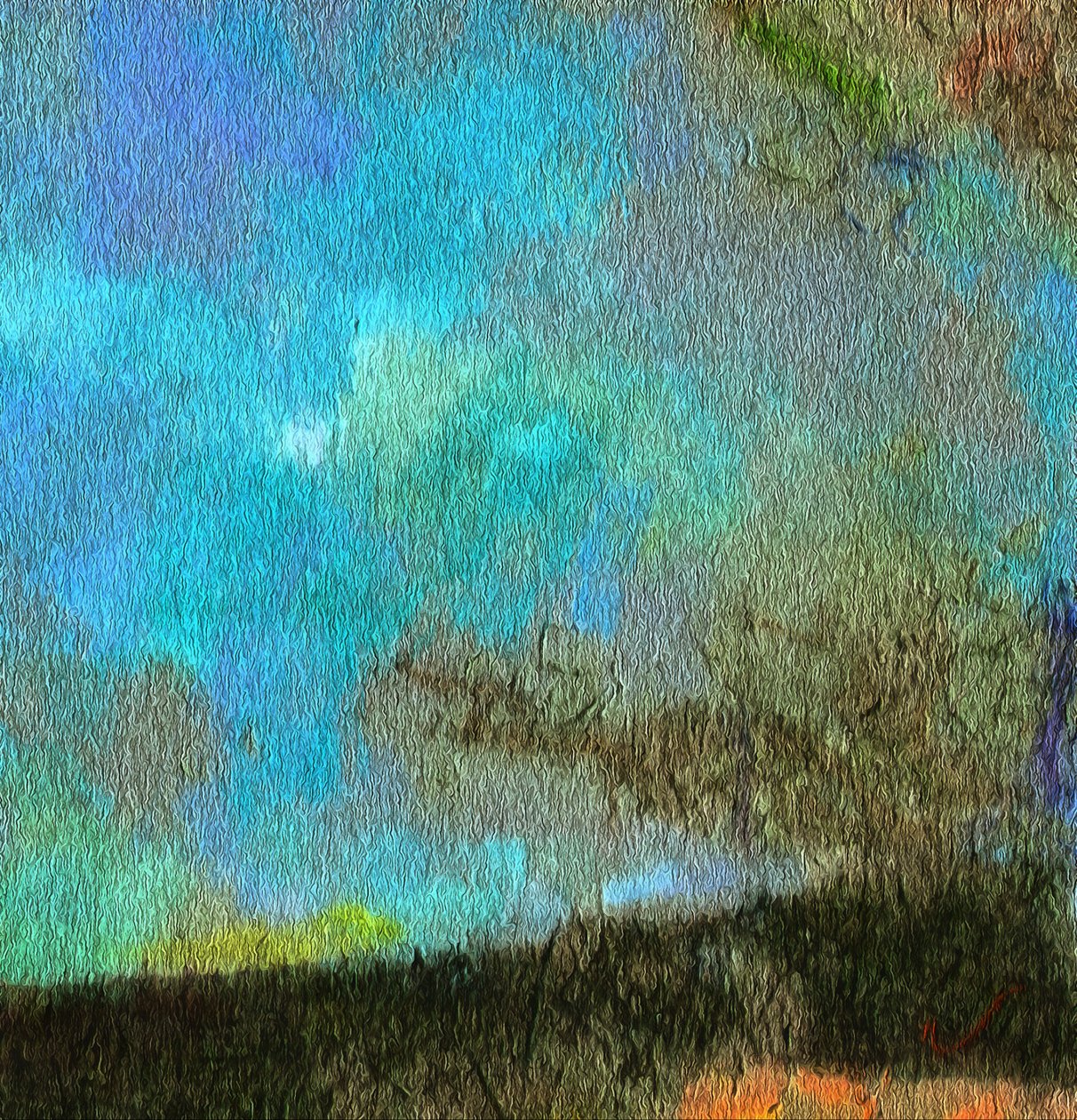 blauwzwart, 2017 door Alex Caminker