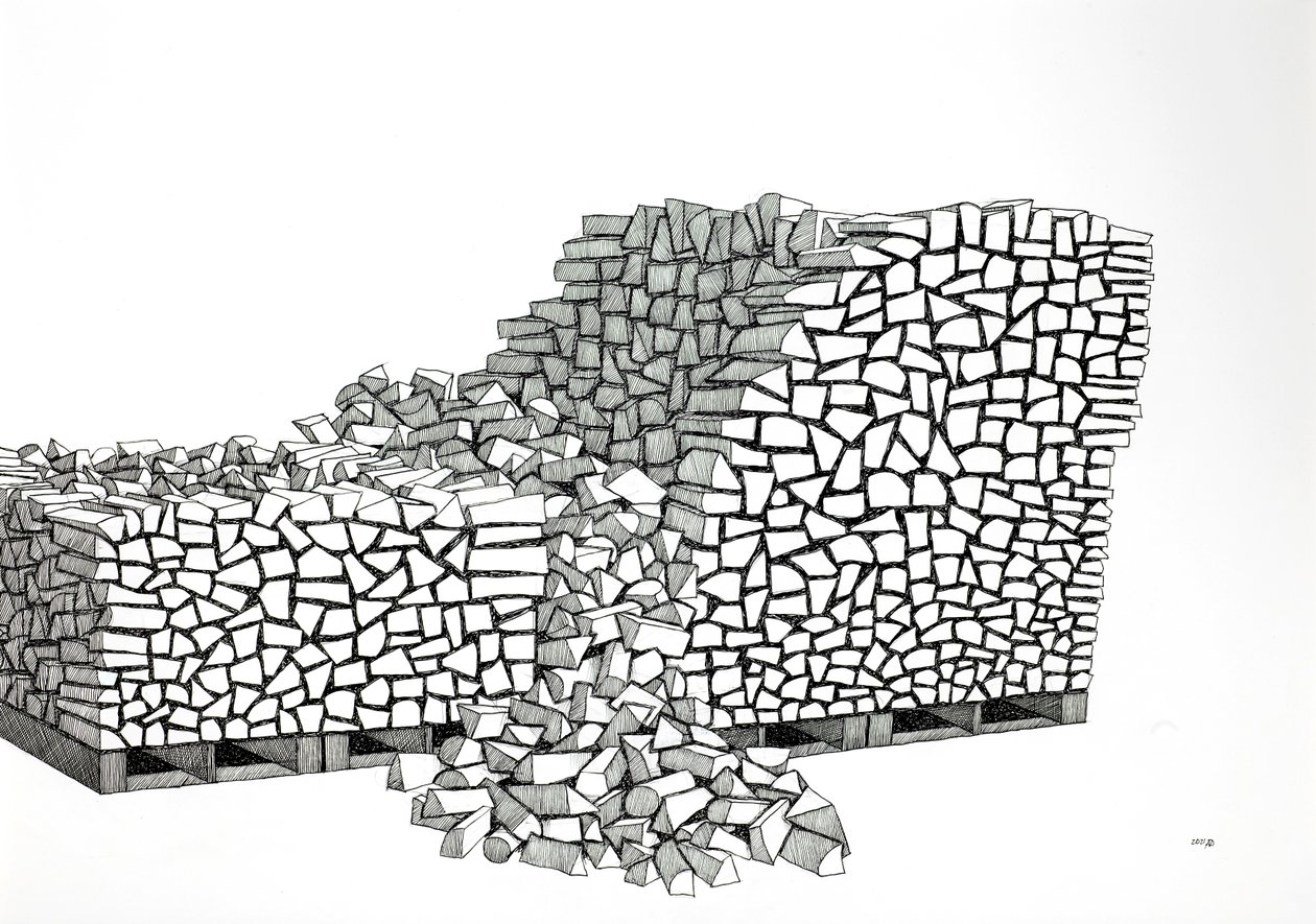 Brandhout pallets (Instorting) door Alex Dunn