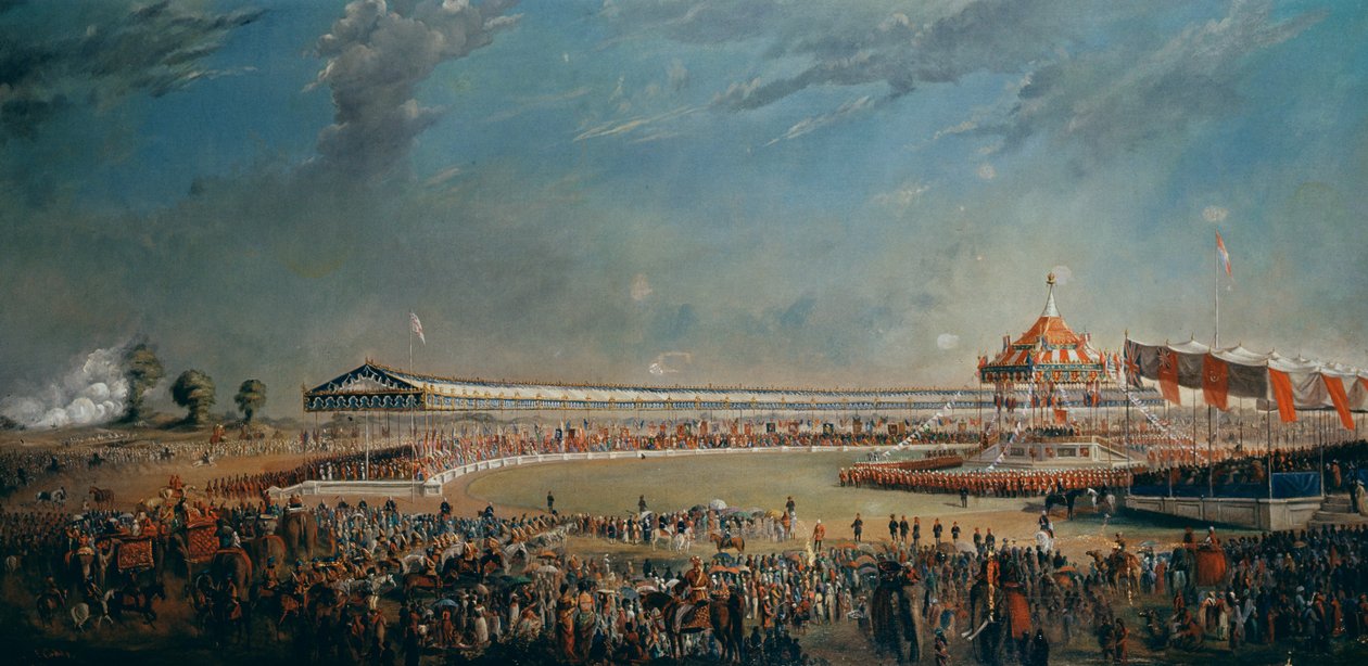 Delhi Durbar, viering ter gelegenheid van Koningin Victoria die Keizerin van India werd, 1877 door Alexander Caddy