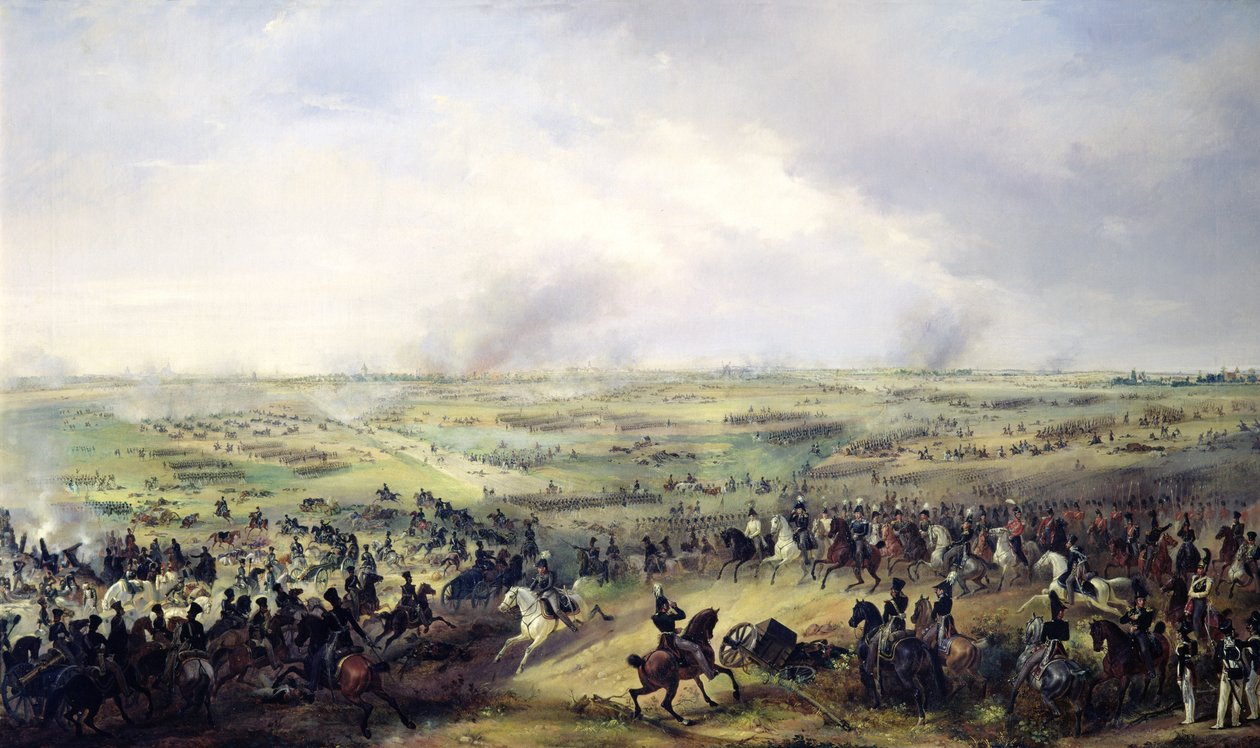 De Slag bij Leipzig, 16-19 oktober 1813 door Alexander Ivanovich Sauerweid