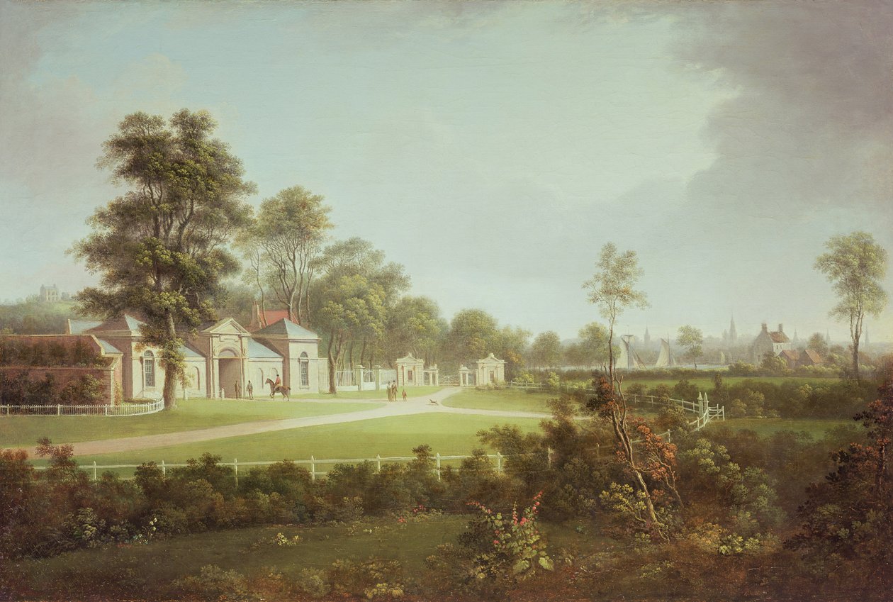 Annefield met Glasgow op de achtergrond, ca. 1800 door Alexander Nasmyth