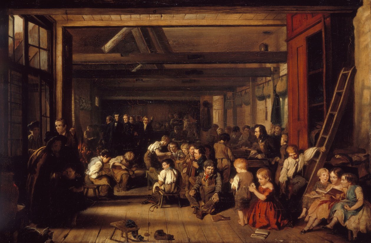 De Eerste Ragged School, Westminster door Alexander Blaikley