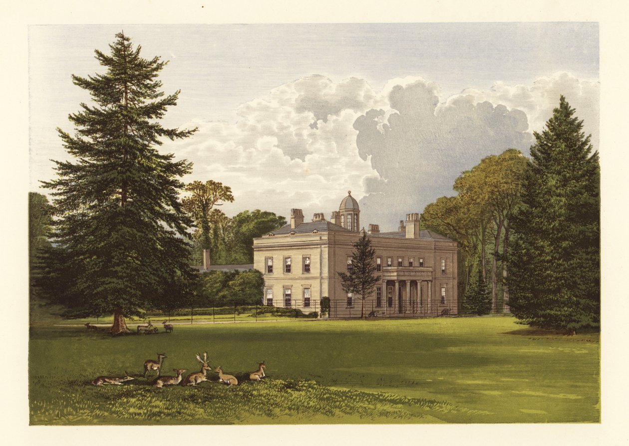 Brockley Hall, Somersetshire, Engeland door Alexander Francis (after) Lydon