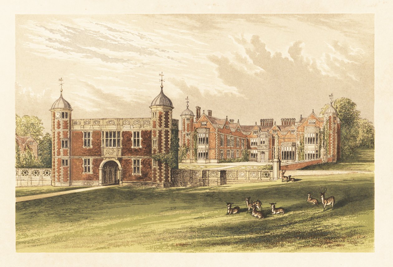 Charlecote, Warwick, Engeland door Alexander Francis (after) Lydon