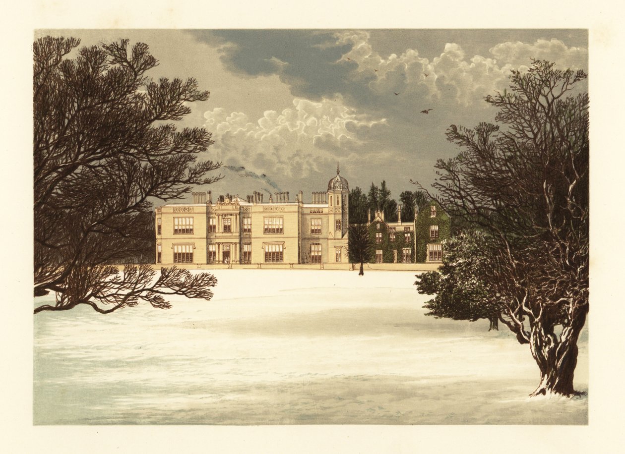 Eshton Hall, Yorkshire, Engeland door Alexander Francis (after) Lydon