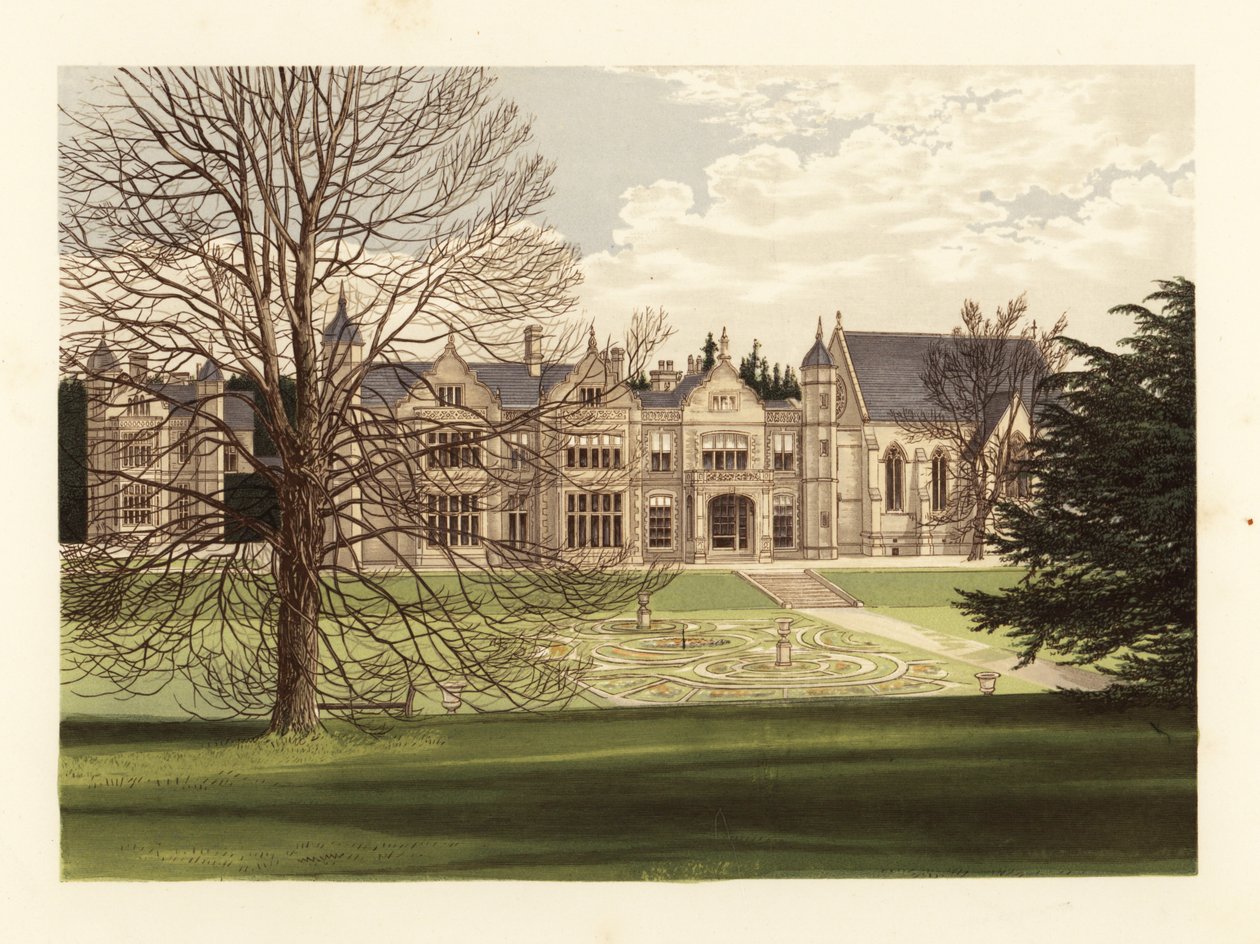 Exton House, Rutlandshire, Engeland. door Alexander Francis (after) Lydon