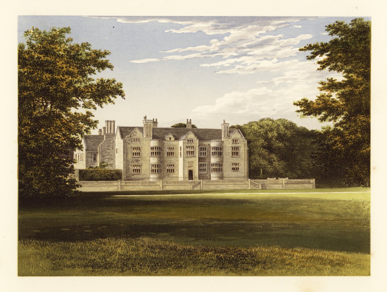 Glynde Place, Sussex, Engeland. door Alexander Francis (after) Lydon