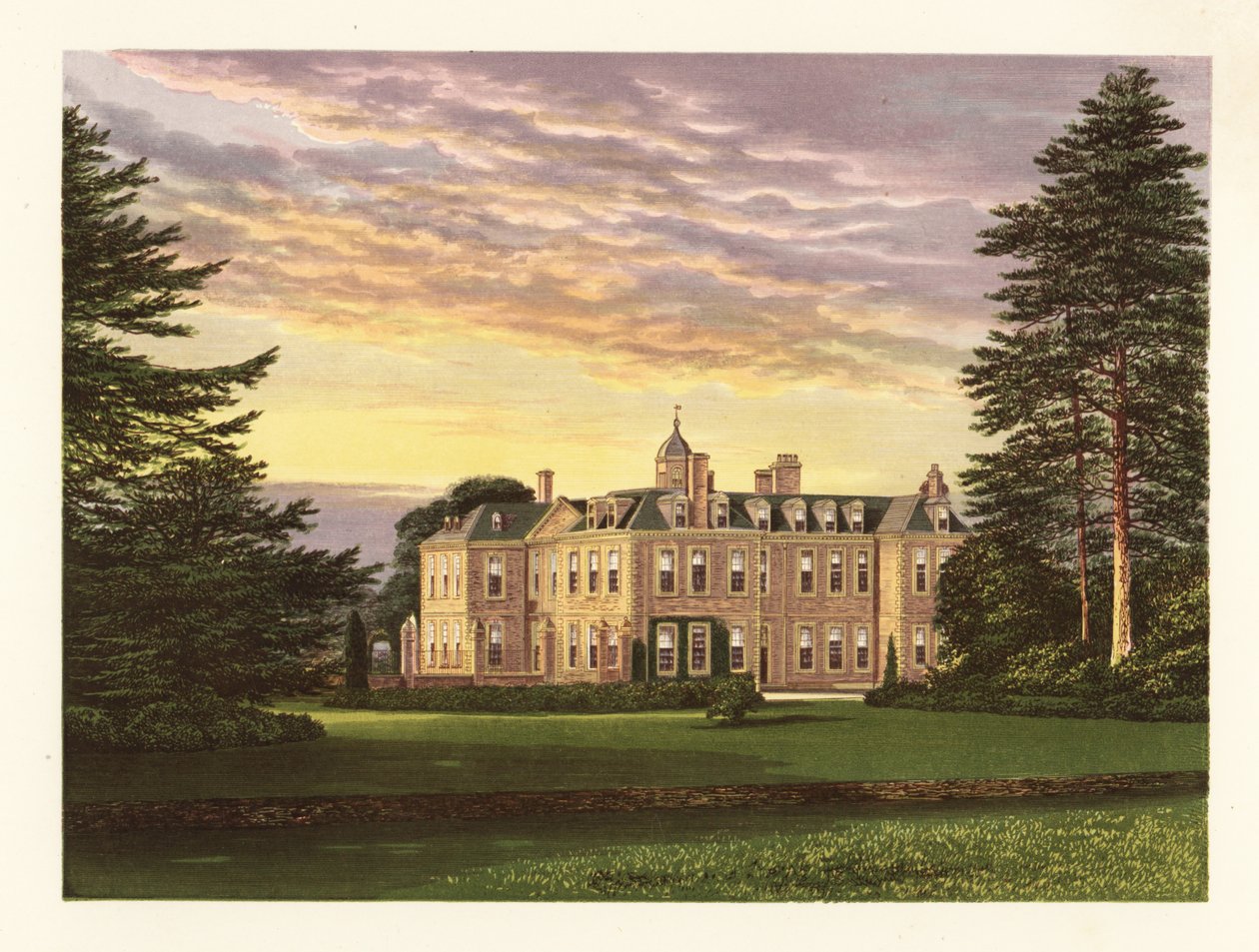Hanbury Hall, Worcestershire, Engeland door Alexander Francis (after) Lydon
