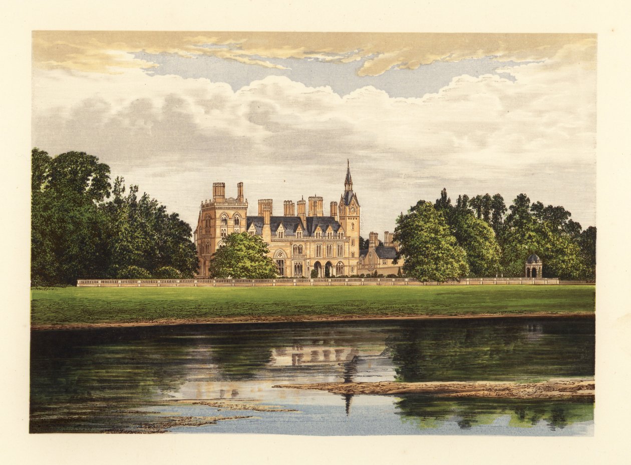 Kelham Hall, Nottinghamshire, Engeland. door Alexander Francis (after) Lydon