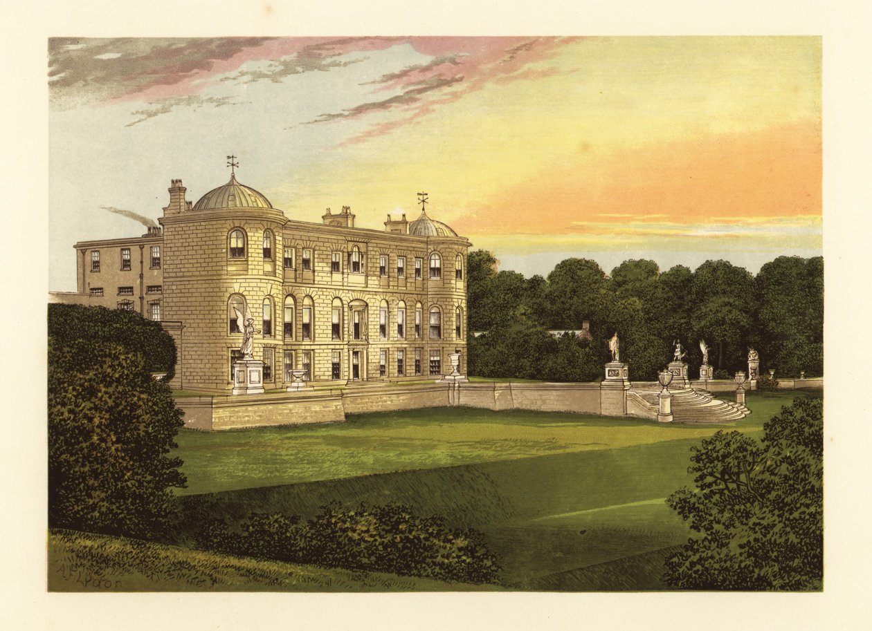 Powerscourt, County Wicklow, Ierland door Alexander Francis (after) Lydon