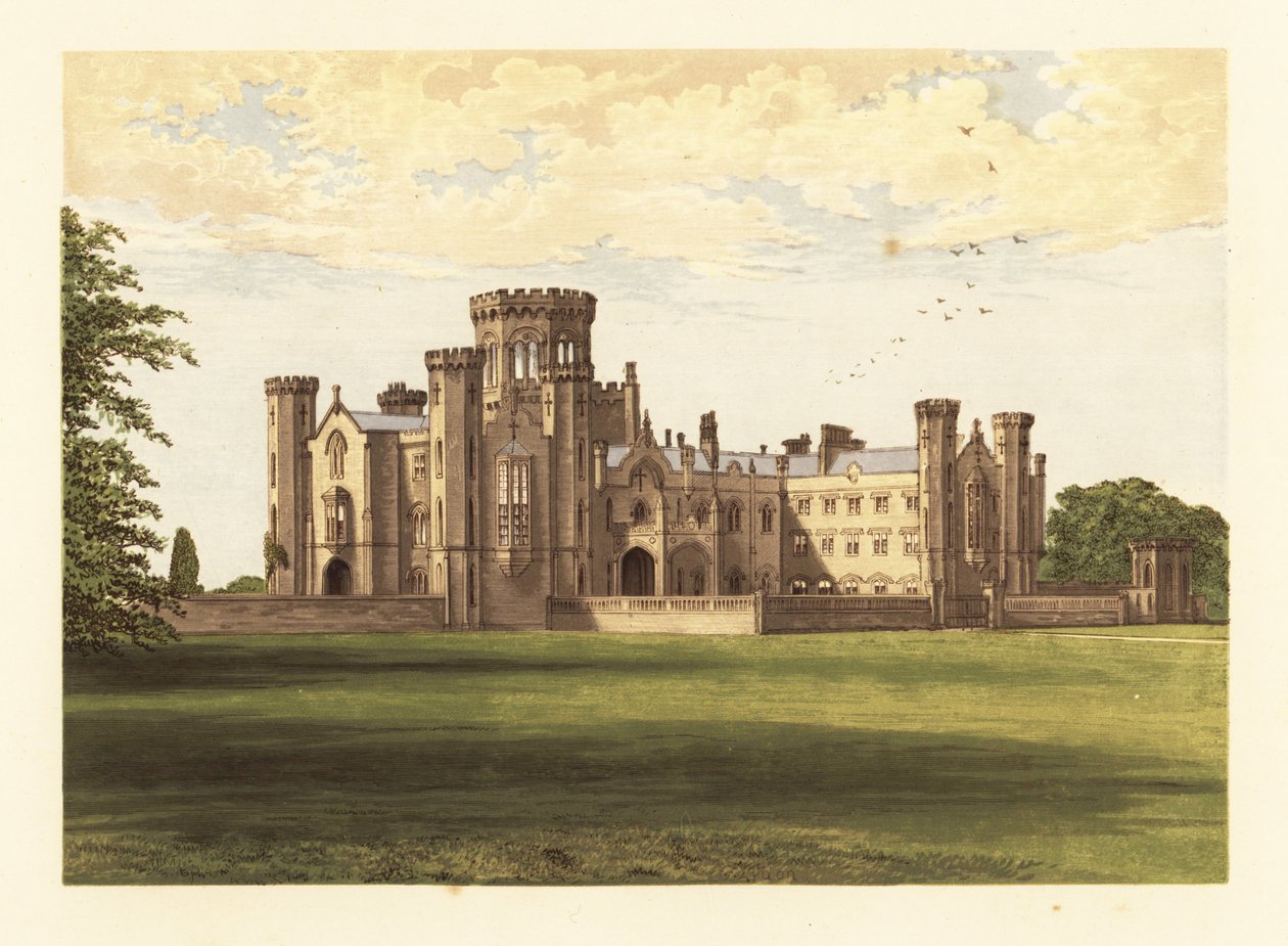 Studley Castle, Warwickshire, Engeland door Alexander Francis (after) Lydon