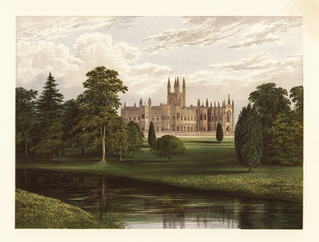 Toddington Manor, Gloucestershire, Engeland. door Alexander Francis (after) Lydon