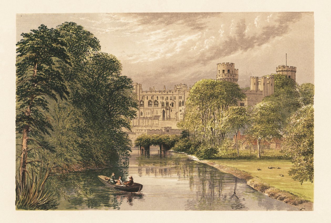Warwick Kasteel, Warwickshire, Engeland door Alexander Francis (after) Lydon