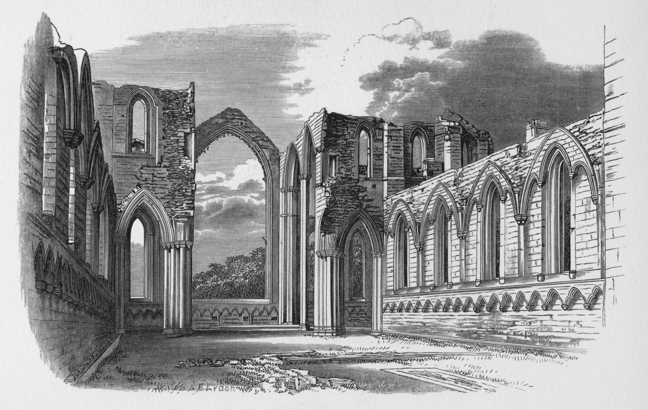 Het Koor, Fountains Abbey, ca. 1880, 1897 door Alexander Francis Lydon