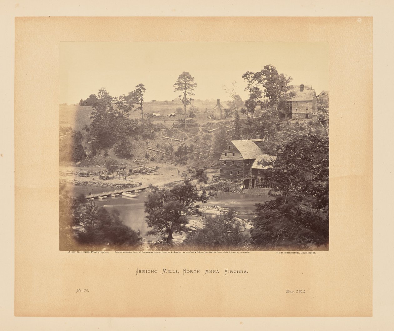 Jericho Mills, Noord Anna, Virginia door Alexander Gardner