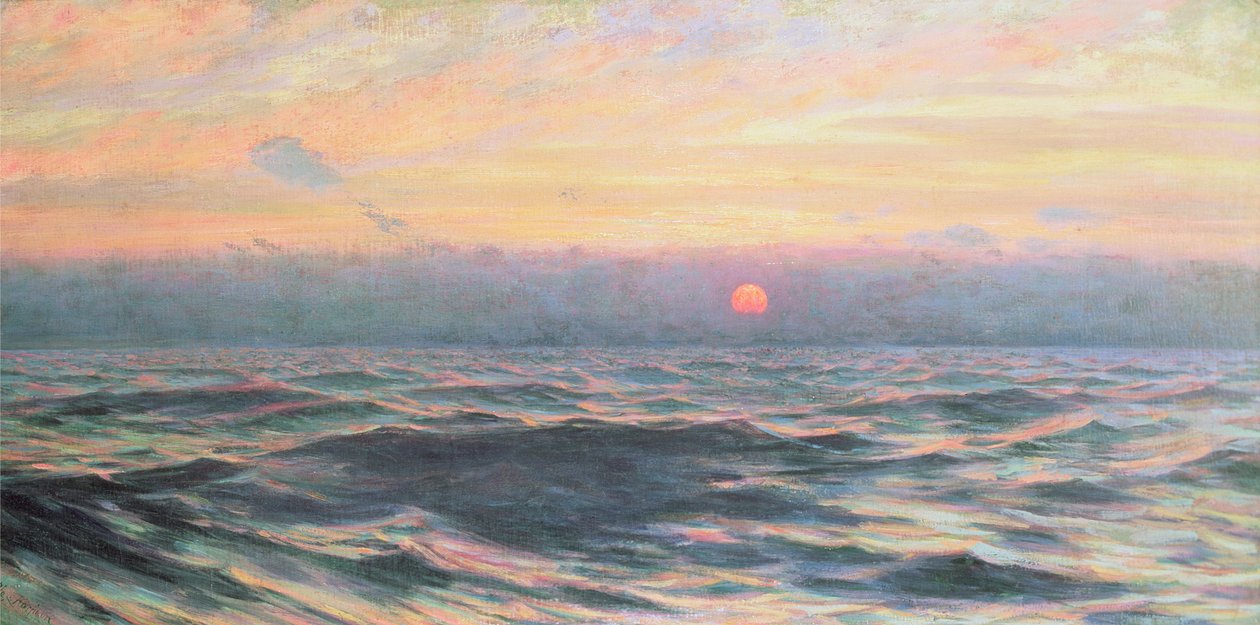 Zonsondergang door Alexander Harrison