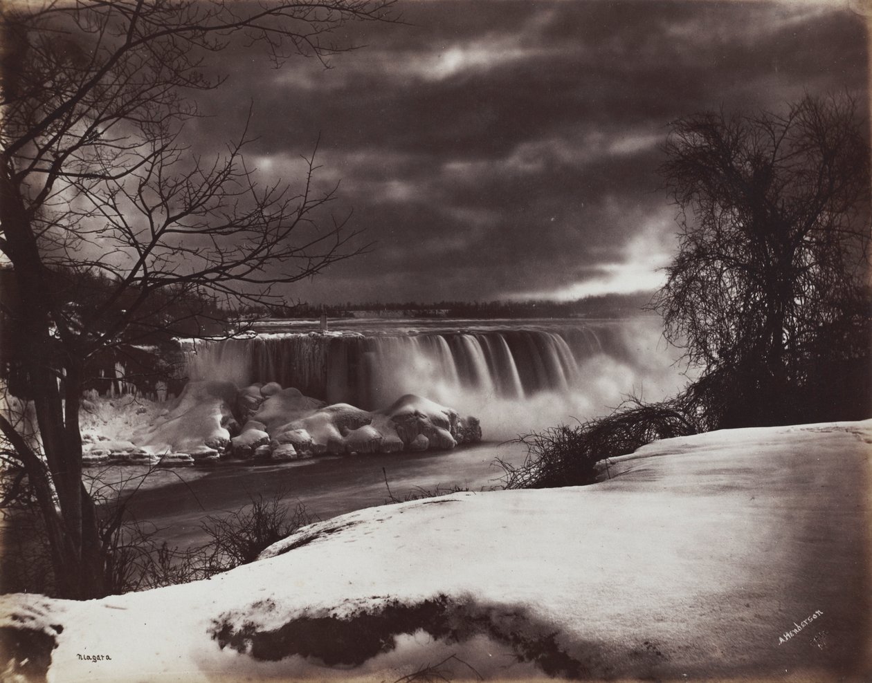 Watervallen van Niagara, 1860s door Alexander Henderson