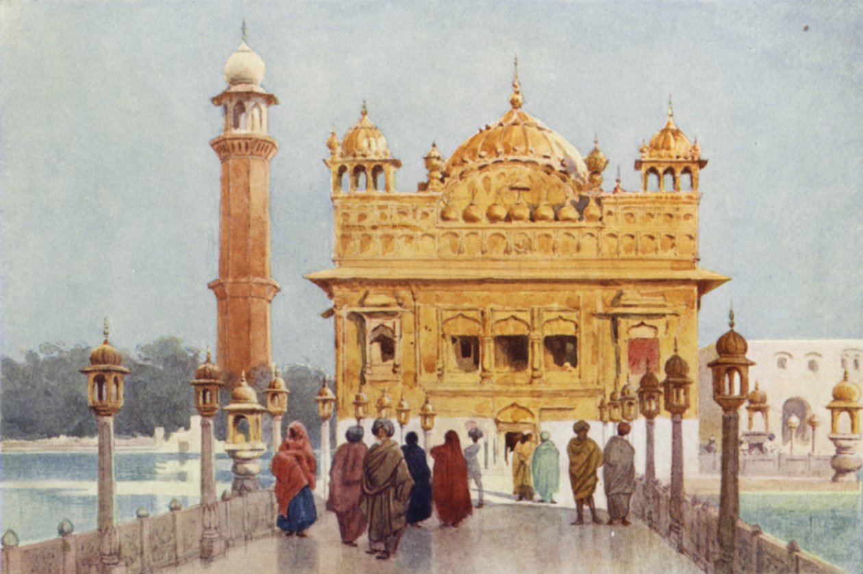 De Gouden Tempel, Amritsar door Alexander Henry Hallam Murray