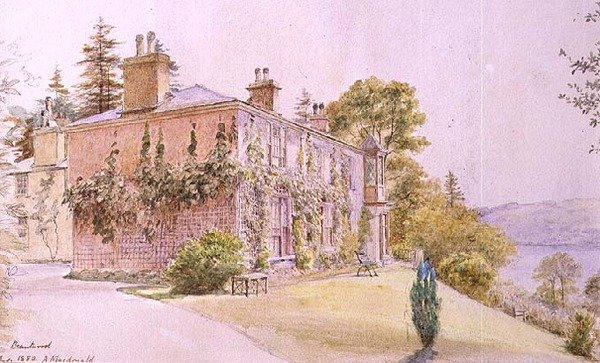Brantwood, Cumbria, huis van John Ruskin door Alexander Macdonald