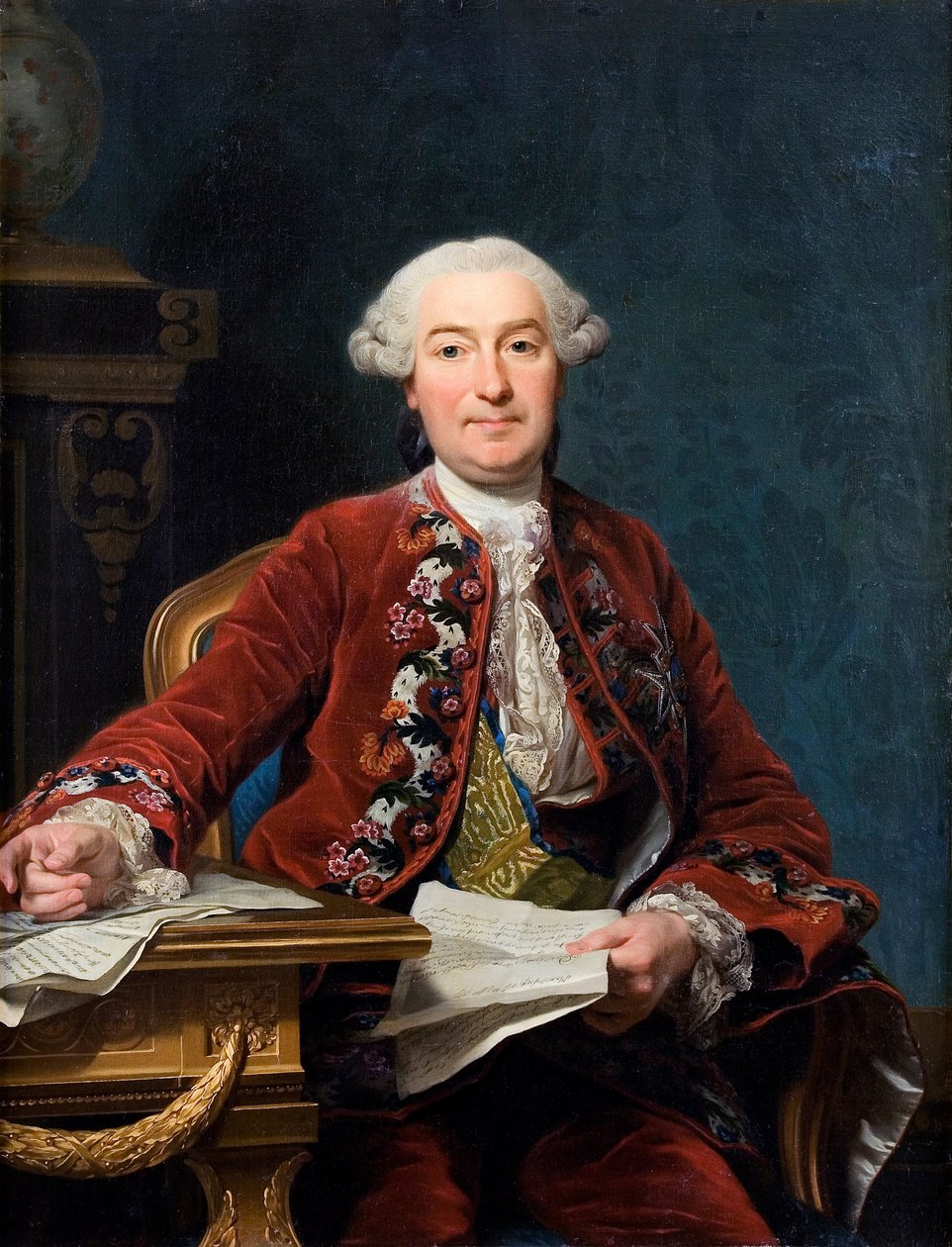 Ulrik Scheffer 1716-1799, 1763 door Alexander Roslin